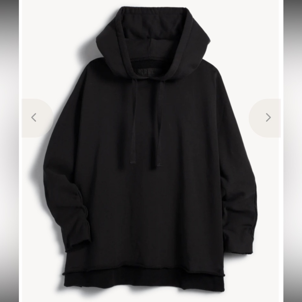 Frank and Eileen Relaxed Kane Capelet Hoodie in Black (Size XS) - Picture 3 of 11
